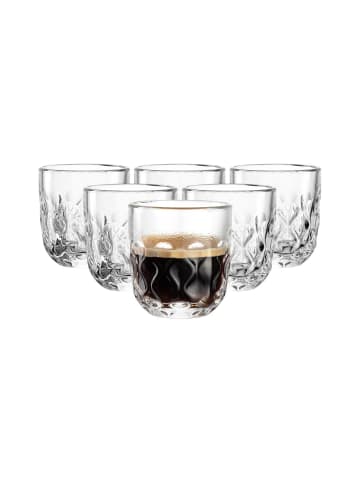 LEONARDO 6er Set Espressogläser (2) Gocce in 60 ml in transparent