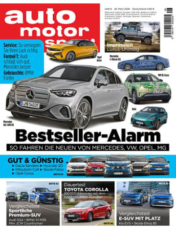 Hubert Burda Media 13 x AUTO MOTOR UND SPORT Zeitschrift (Gutschein für Halbjahres Abo)