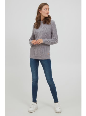 Oxmo Strickpullover OXNatasja in Grau