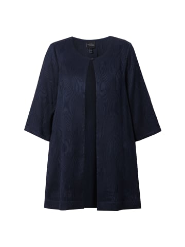 Ulla Popken Blusenjacke in dunkles marine