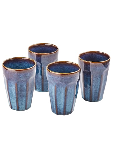 Butlers Latte Macchiato Tasse BERGAMO 6er-Set in Blau