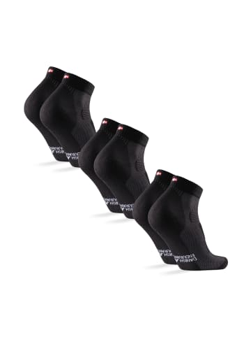 DANISH ENDURANCE Wandersocken Merino Hiking Low in schwarz