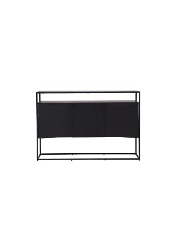 ebuy24 Sideboard Kingsport Schwarz 120 x 45 cm
