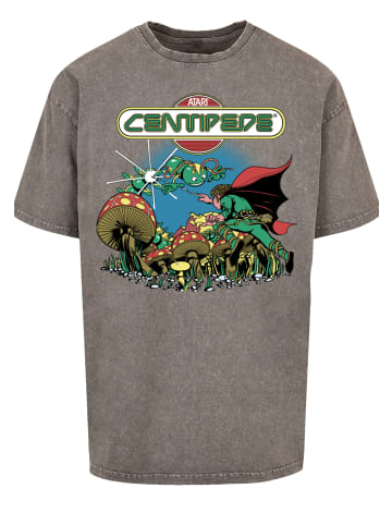 F4NT4STIC Oversize T-Shirt Centipede Atari Retro Gaming in Asphalt