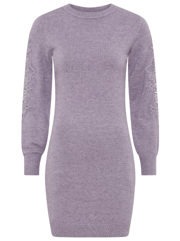 Laura Scott Strickkleid in lila-melange