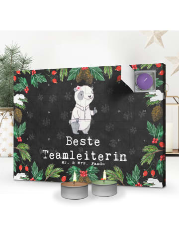 Mr. & Mrs. Panda adventskalender kerzen Panda Beste Teamleiterin... in Kreidetafel