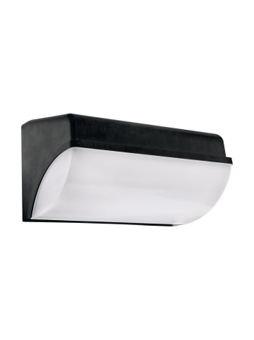 Licht-Erlebnisse Außen Wandlampe EEK D (B)26 x (H)13 cm in Schwarz Weiß
