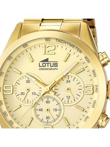 Lotus Chronograph-Armbanduhr Lotus Minimalist gold groß (ca. 43,3mm)