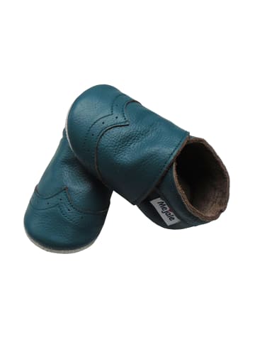 Mejale Baby Krabbelschuhe aus Leder, weiche Lauflernschuhe mit rutschfester Sohle 