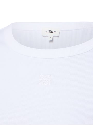 s.Oliver Langarmshirt in weiß