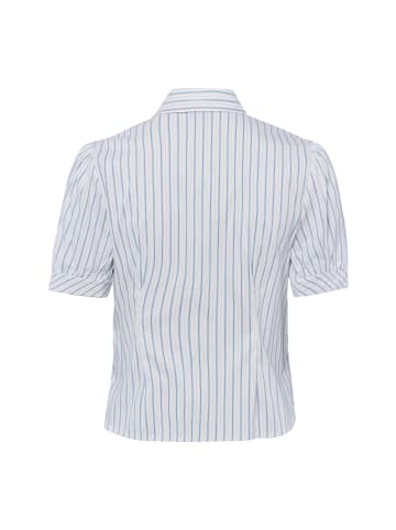 Marie Lund Bluse in blau weiß