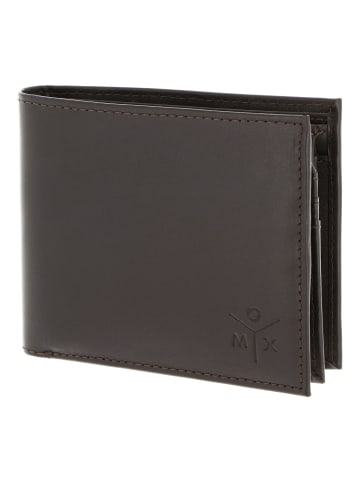 oxmox Leather Geldbörse RFID Schutz Leder 12 cm braun-ox 2.0