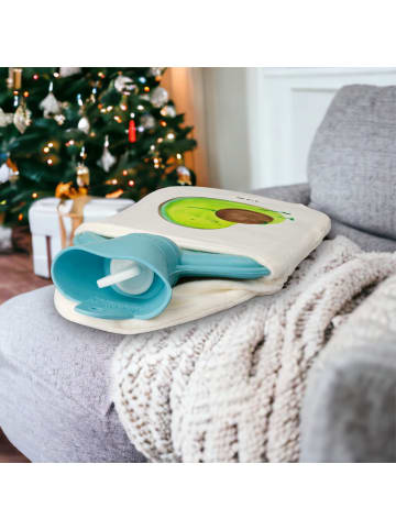 Mr. & Mrs. Panda Wärmekissen Avocado Pfeifen ohne Spruch in Weiß