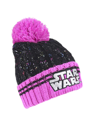 Cerda Bommelmütze Star Wars mit Glitzer 56 cm  in Schwarz