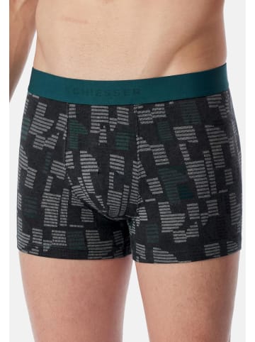 Schiesser Retro Short / Pant 95/5 Cotton in Schwarz / grau