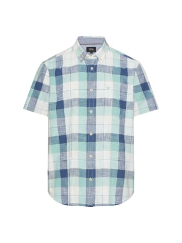 Camel Active Karohemd aus reiner Baumwolle in Himmelblau