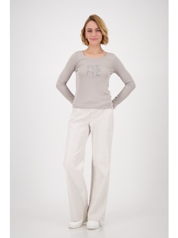 monari Langarmshirt aus Viskose in Greige