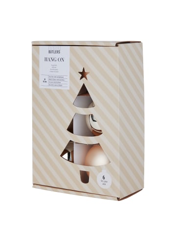 Butlers Kugel HANG ON 6er-Set in Gold