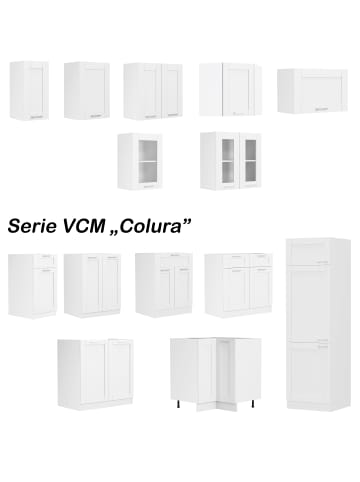 VCM  Küchenschrank B. 80 cm Hängeschrank Küche Colura in Weiß