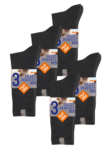 Nur Die  Basicsocken Passt Perfekt bequeme Alltagssocken in anthrazitmelange