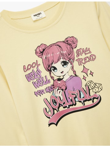 KOTON TSHIRT LS in Gelb