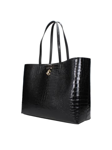 Jimmy Choo Schwarz Leder Schulter Tasche