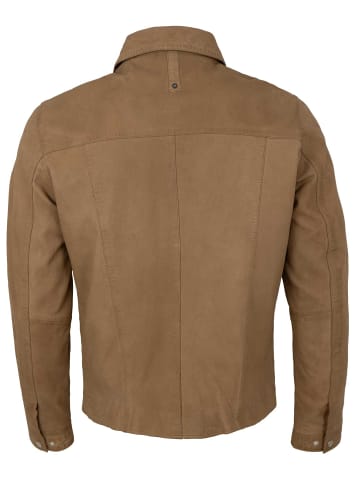 redpoint Lederjacke Lammnubuk in Sand