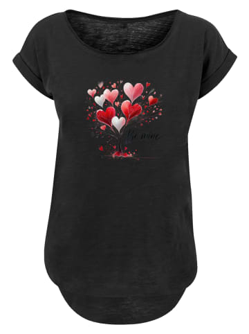 F4NT4STIC Long Cut T-Shirt Herzbaum Be Mine! in schwarz