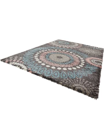 Mint Rugs Hochflor Teppich Globe Grau