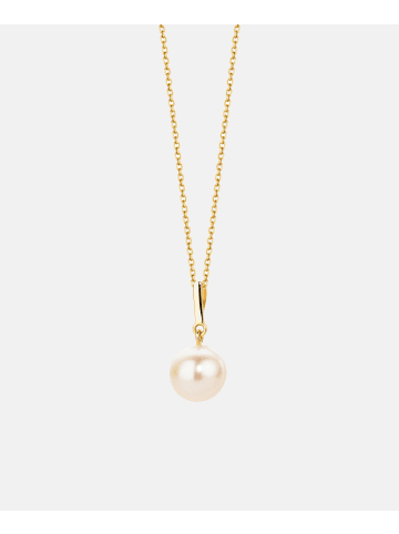 Diamant L'éternel Halskette aus 585 Gelbgold mit Perle