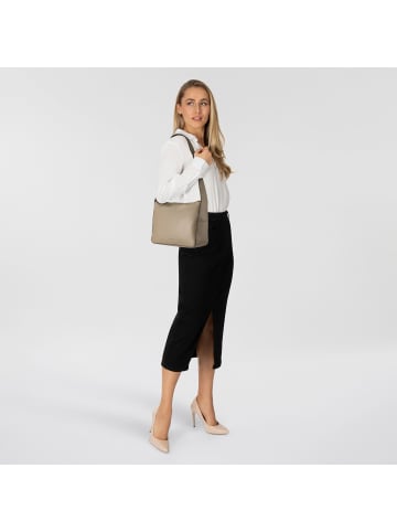 Liebeskind Berlin Sky II Schultertasche Leder 31 cm neutral grey