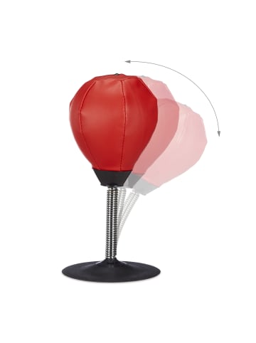 relaxdays Punchingball in Rot/Schwarz