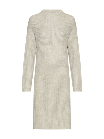 Camel Active Strickkleid mit Rundhalsausschnitt in Hellgrau