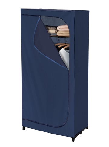 Wenko Kleiderschrank Business mit Ablage, Kleiderschrank Mod. Business mit Ablage in Blau