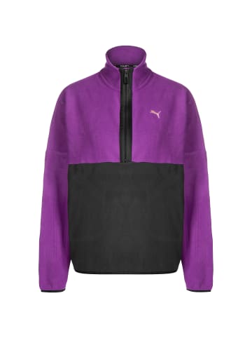 Puma Trainingspullover Fit Polar Fleece in lila / schwarz