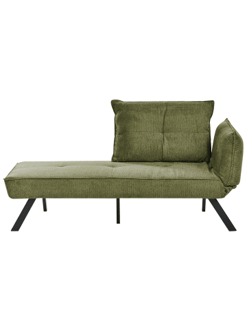 Chaiselongue ROCAMADOUR Grün/Schwarz - (W) 150 x (H) 83 x (L) 72 cm rechtsseitig