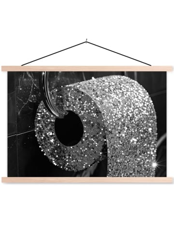 MuchoWow Poster mit Leiste Toilettenpapier (BxH)