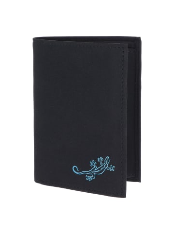 oxmox New Cryptan Geldbörse RFID Schutz 10 cm in schwarz-lizard 2.0 cyan