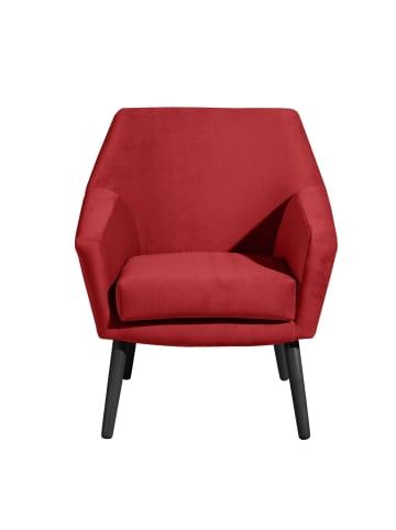 others SESSEL Kachka Bezug Samtvelour Buche schwarz / ziegel