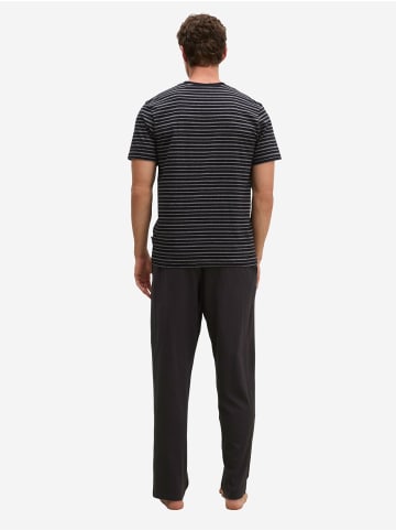 Marc O'Polo Loungeanzug classic in black stripe/black