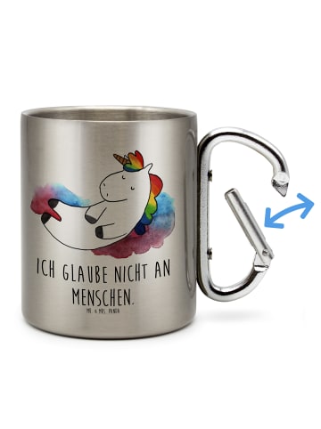 Mr. & Mrs. Panda Isolierbecher Einhorn Wolke 7 mit Spruch in Silber