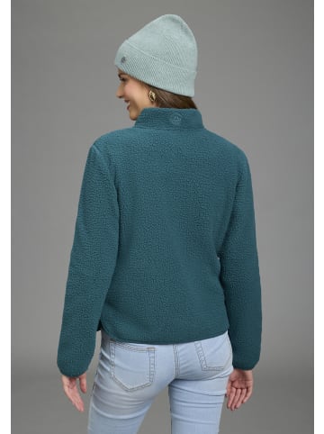 Polarino Fleecejacke in grün petrol