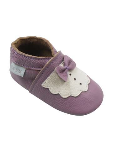 Basrakids Baby Krabbelschuhe aus Leder, weiche Lauflernschuhe mit rutschfester Sohle 