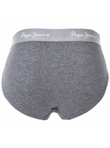 Pepe Jeans Slip 3er Pack in Schwarz/Weiß/Grau