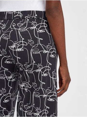 MAC HOSEN Hose Faye in schwarz weiß - 0002