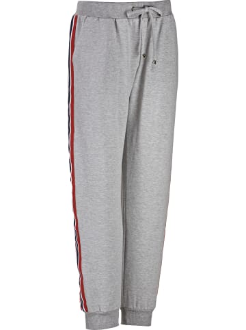 Erwin Müller Sweat Freizeithose, lang mit Bündchen in grau meliert
