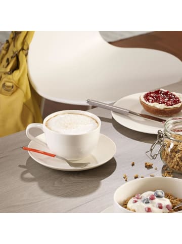 Villeroy & Boch Teetasse mit Untertasse For Me 110 ml weiß in weiß
