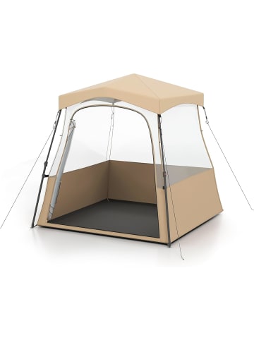 COSTWAY Pop up Zelt 160 x 160 x 175 cm in Sand