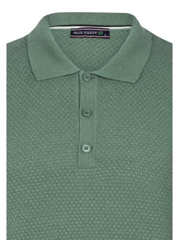Felix Hardy Polo Kragen Strickpullover in Grün