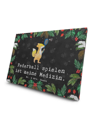 Mr. & Mrs. Panda Tee Adventskalender Fuchs Federball spielen mit... in Kreidetafel